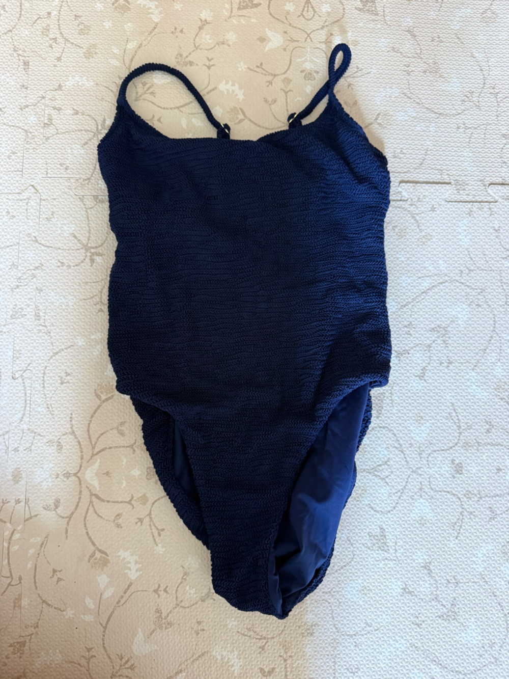 Monday Swim Navy Textured One piece - never worn